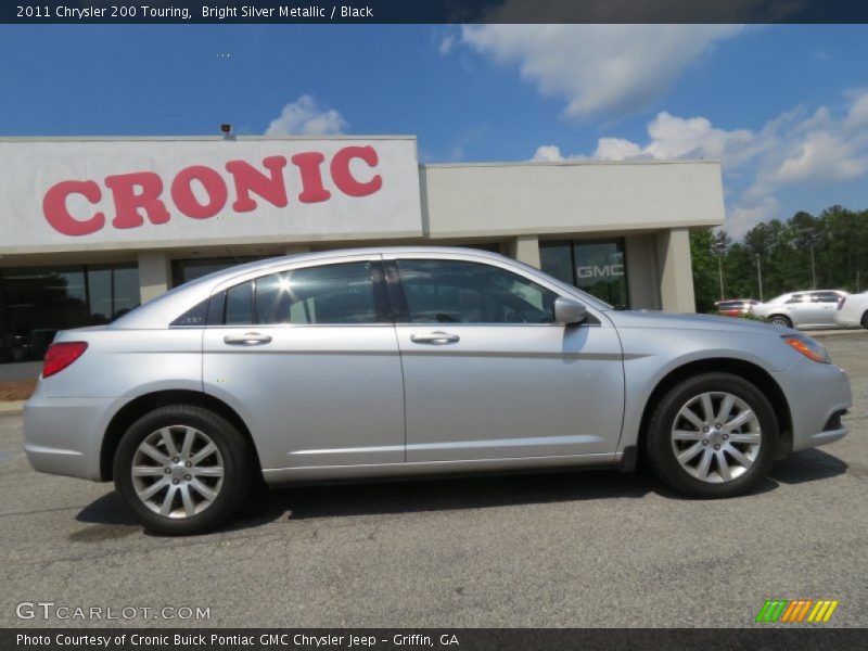 Bright Silver Metallic / Black 2011 Chrysler 200 Touring