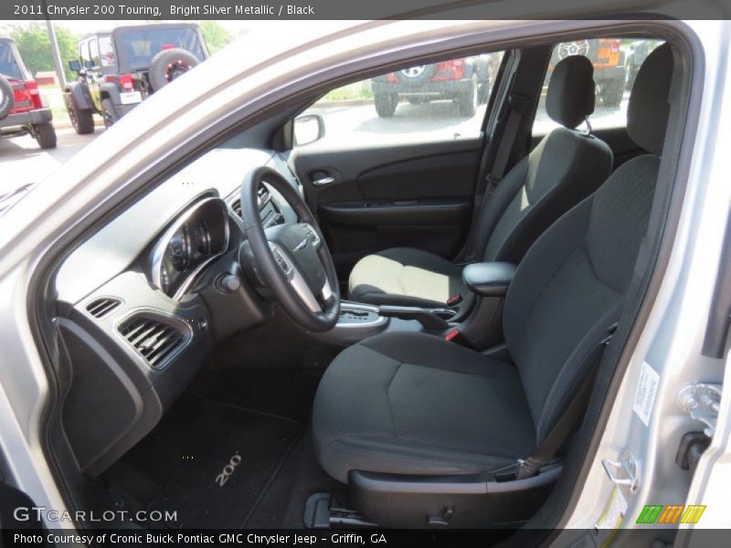 Bright Silver Metallic / Black 2011 Chrysler 200 Touring