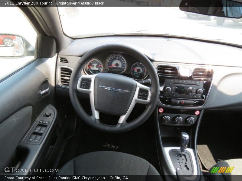 Bright Silver Metallic / Black 2011 Chrysler 200 Touring