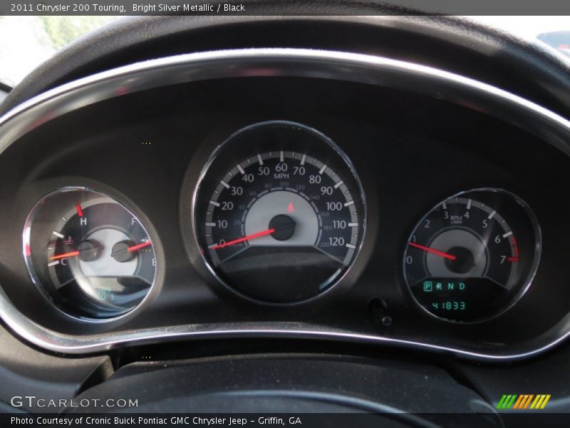 Bright Silver Metallic / Black 2011 Chrysler 200 Touring