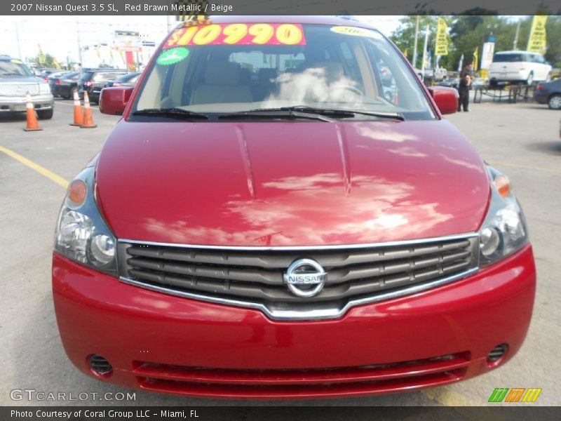 Red Brawn Metallic / Beige 2007 Nissan Quest 3.5 SL