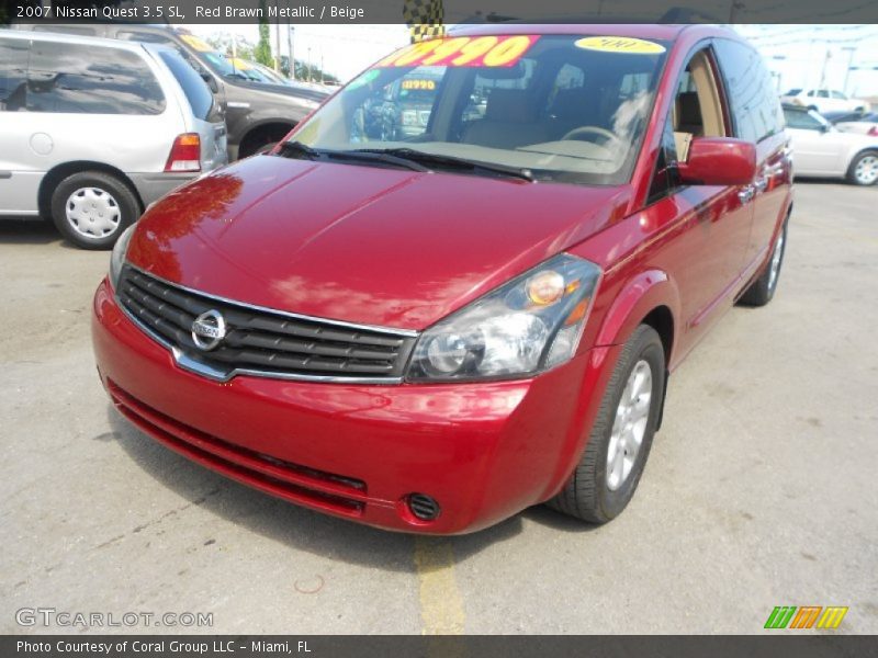 Red Brawn Metallic / Beige 2007 Nissan Quest 3.5 SL