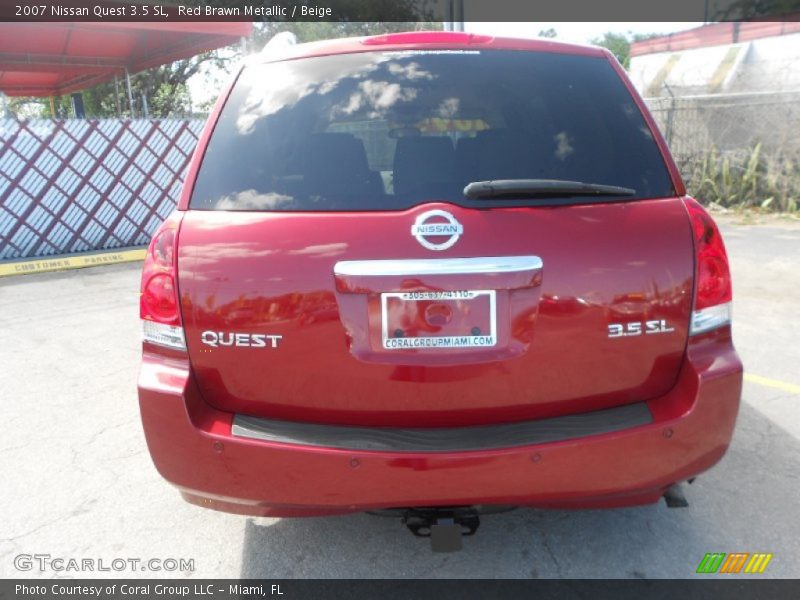 Red Brawn Metallic / Beige 2007 Nissan Quest 3.5 SL