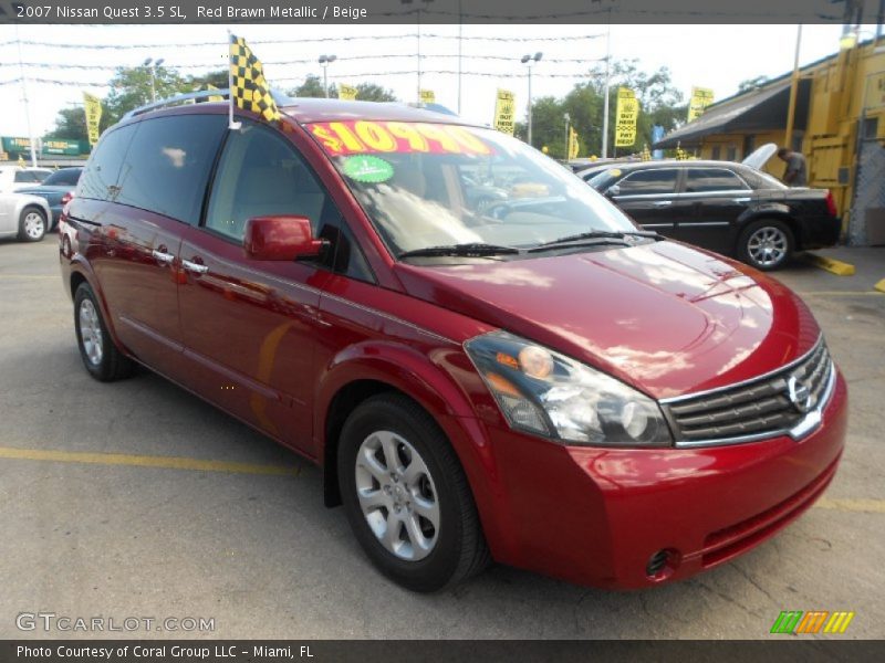 Red Brawn Metallic / Beige 2007 Nissan Quest 3.5 SL