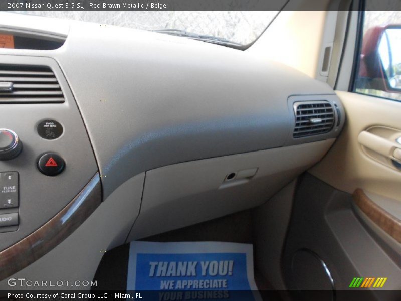 Red Brawn Metallic / Beige 2007 Nissan Quest 3.5 SL