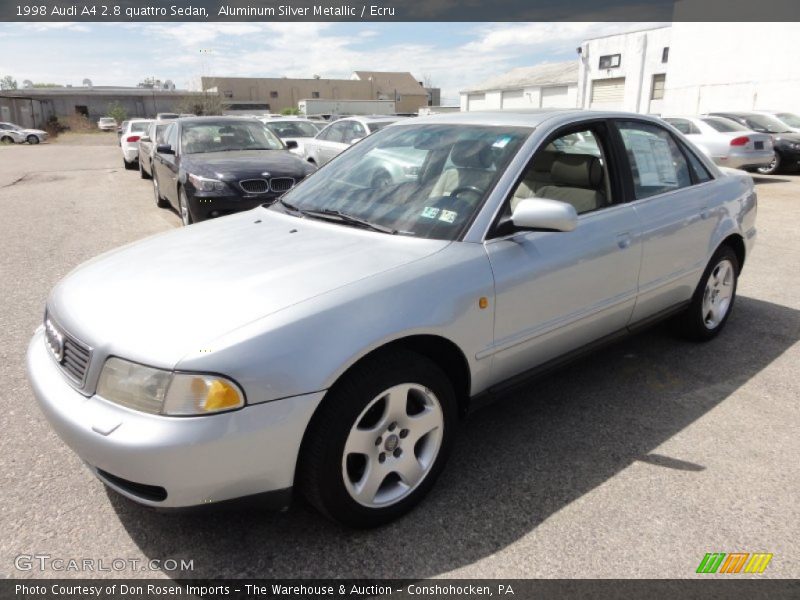 Aluminum Silver Metallic / Ecru 1998 Audi A4 2.8 quattro Sedan