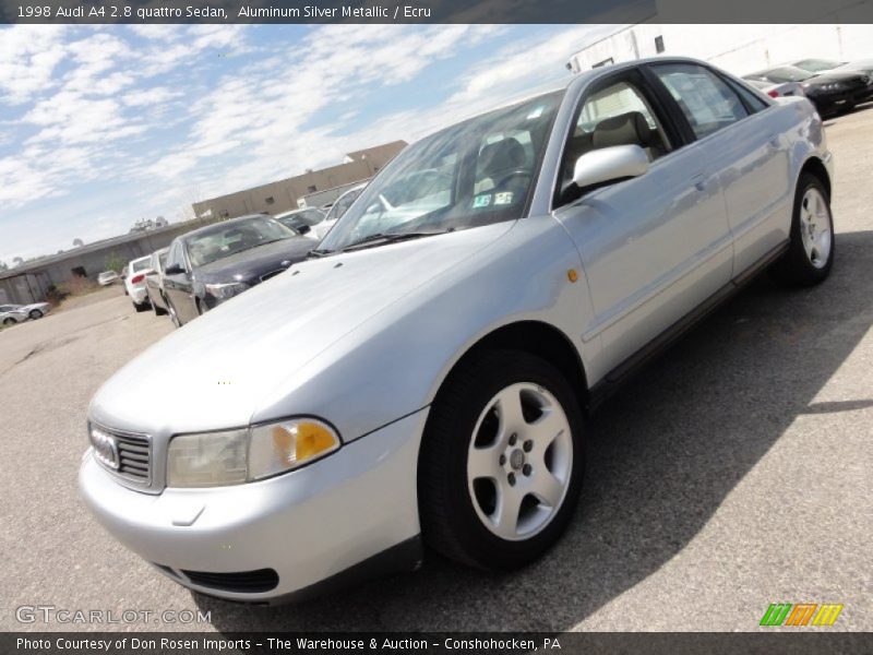 Aluminum Silver Metallic / Ecru 1998 Audi A4 2.8 quattro Sedan