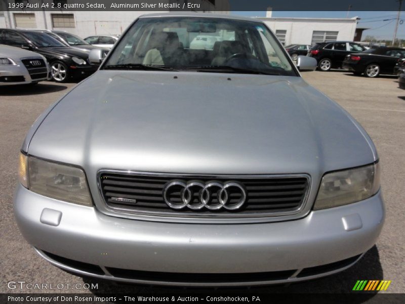 Aluminum Silver Metallic / Ecru 1998 Audi A4 2.8 quattro Sedan