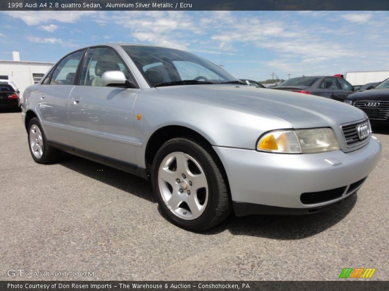 Aluminum Silver Metallic / Ecru 1998 Audi A4 2.8 quattro Sedan