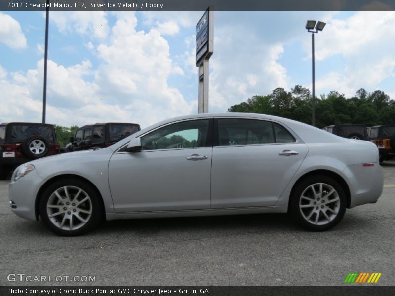 Silver Ice Metallic / Ebony 2012 Chevrolet Malibu LTZ
