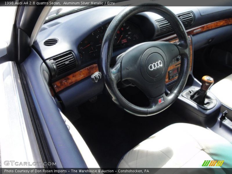 Aluminum Silver Metallic / Ecru 1998 Audi A4 2.8 quattro Sedan