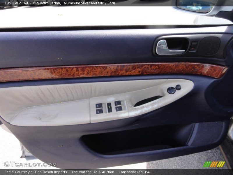 Aluminum Silver Metallic / Ecru 1998 Audi A4 2.8 quattro Sedan