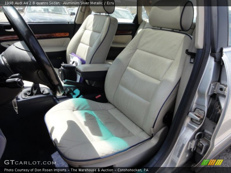 Aluminum Silver Metallic / Ecru 1998 Audi A4 2.8 quattro Sedan