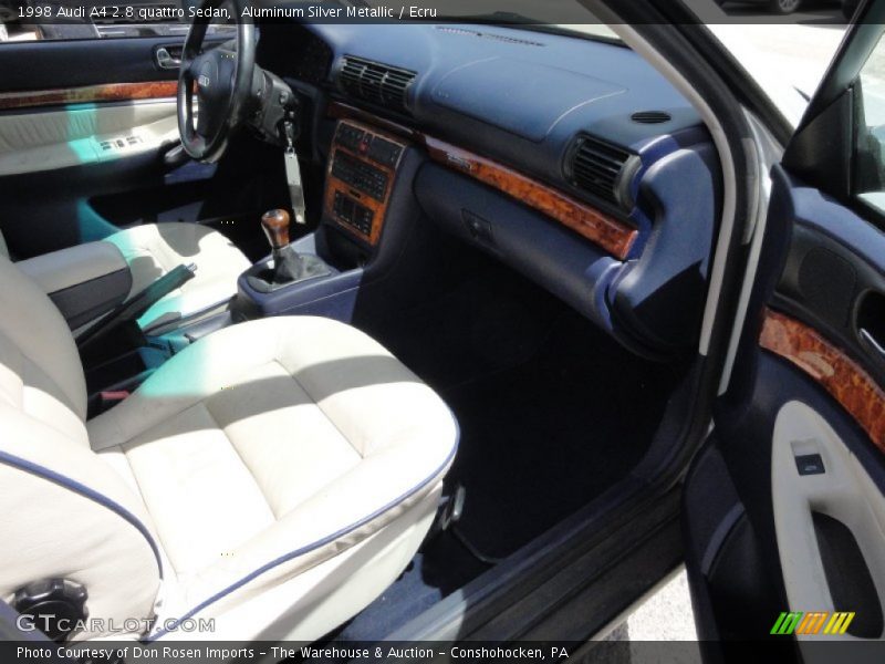 Aluminum Silver Metallic / Ecru 1998 Audi A4 2.8 quattro Sedan