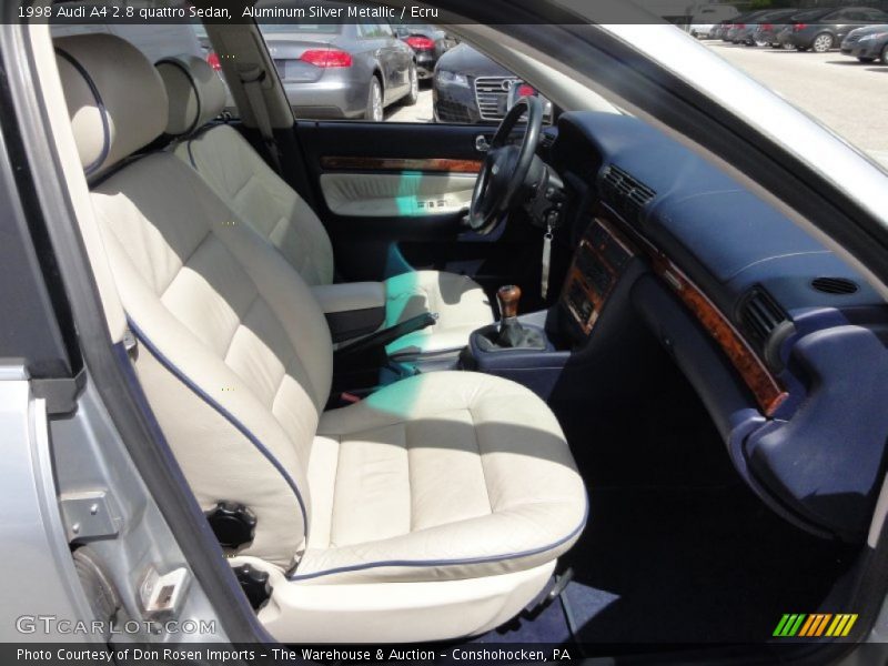 Aluminum Silver Metallic / Ecru 1998 Audi A4 2.8 quattro Sedan
