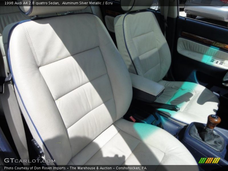 Aluminum Silver Metallic / Ecru 1998 Audi A4 2.8 quattro Sedan