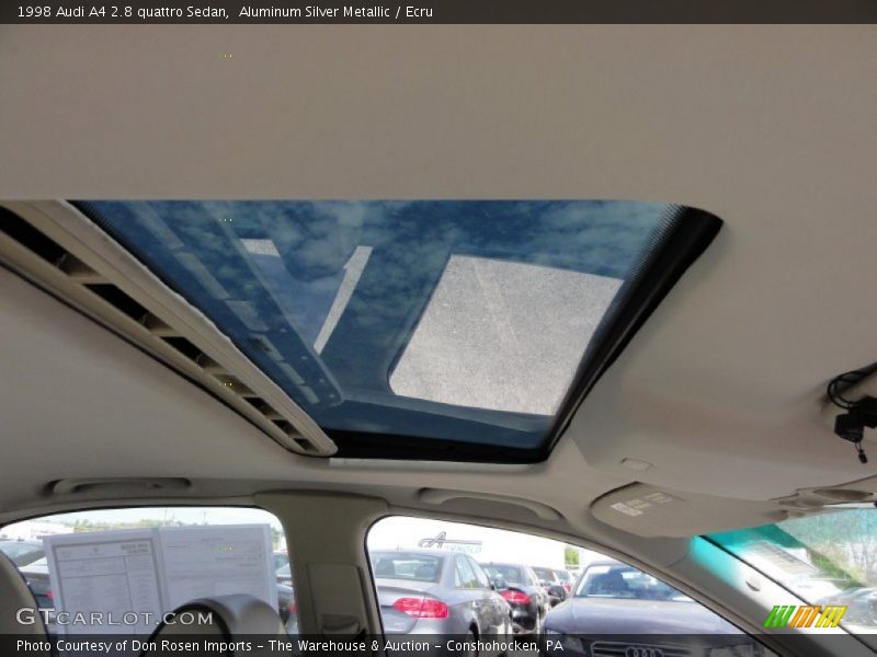 Aluminum Silver Metallic / Ecru 1998 Audi A4 2.8 quattro Sedan