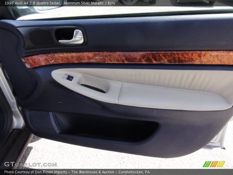 Aluminum Silver Metallic / Ecru 1998 Audi A4 2.8 quattro Sedan