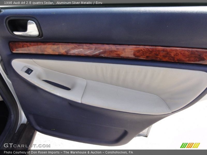 Aluminum Silver Metallic / Ecru 1998 Audi A4 2.8 quattro Sedan