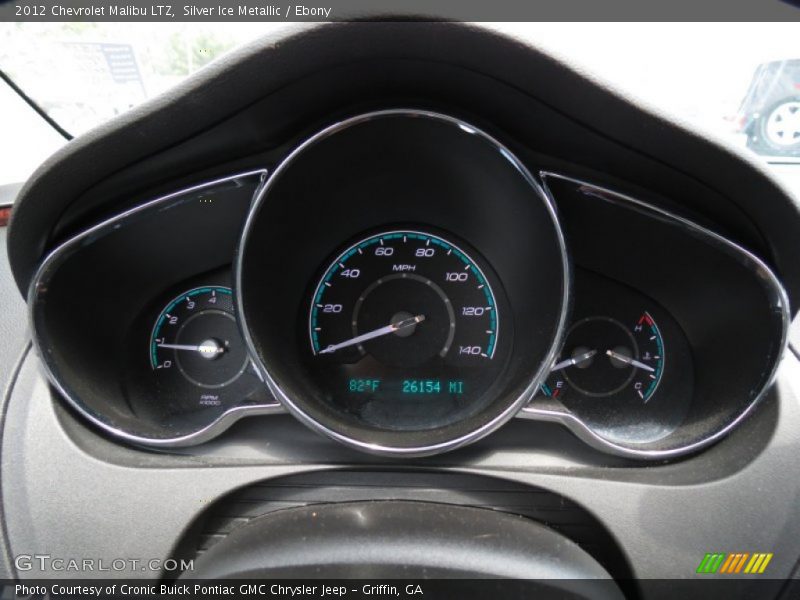 Silver Ice Metallic / Ebony 2012 Chevrolet Malibu LTZ