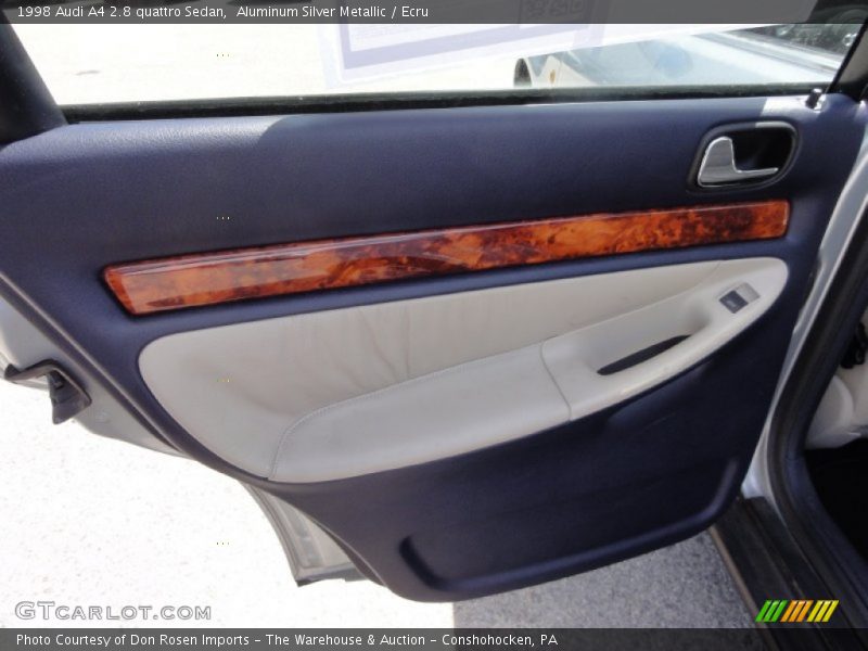 Aluminum Silver Metallic / Ecru 1998 Audi A4 2.8 quattro Sedan