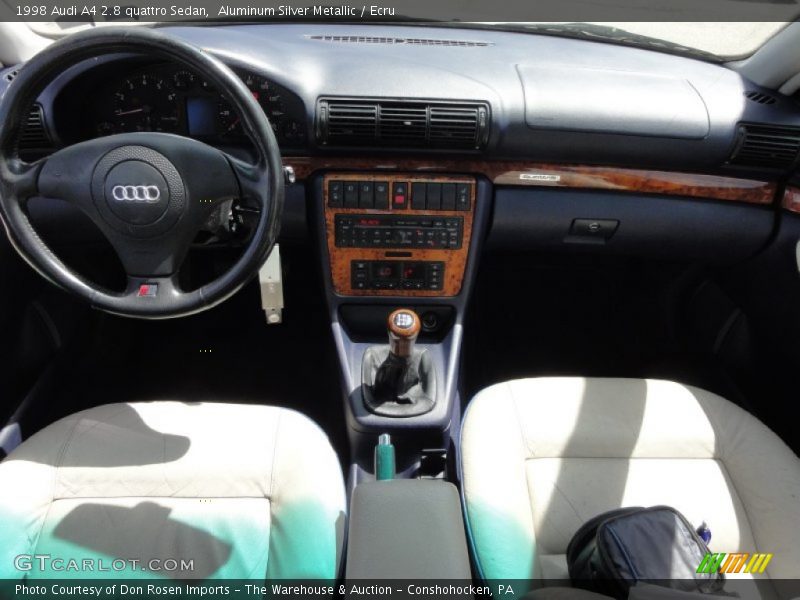 Aluminum Silver Metallic / Ecru 1998 Audi A4 2.8 quattro Sedan