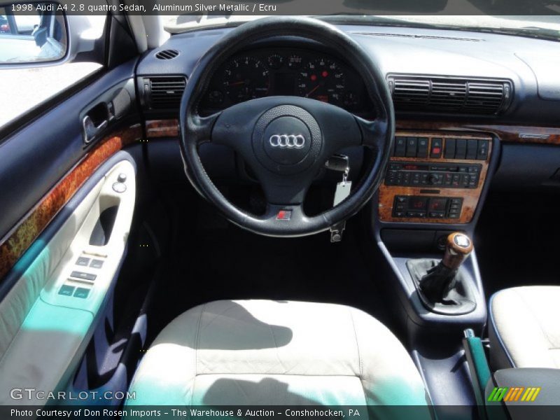 Aluminum Silver Metallic / Ecru 1998 Audi A4 2.8 quattro Sedan
