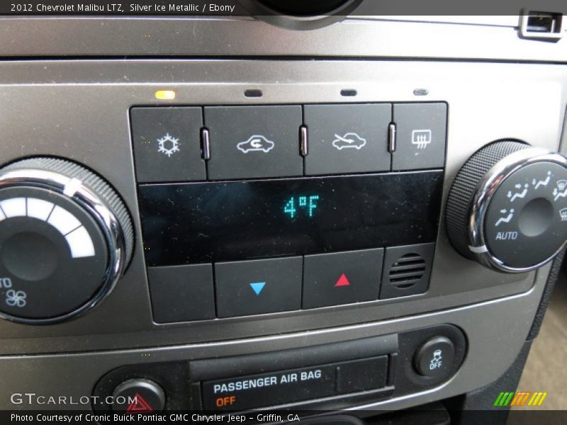 Silver Ice Metallic / Ebony 2012 Chevrolet Malibu LTZ