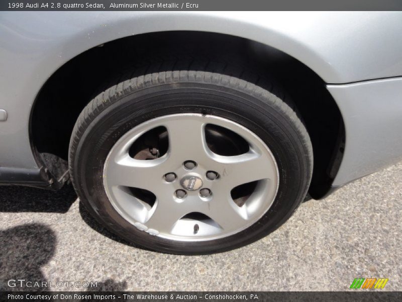Aluminum Silver Metallic / Ecru 1998 Audi A4 2.8 quattro Sedan