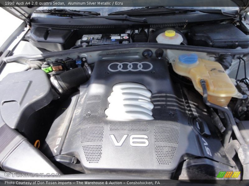 Aluminum Silver Metallic / Ecru 1998 Audi A4 2.8 quattro Sedan