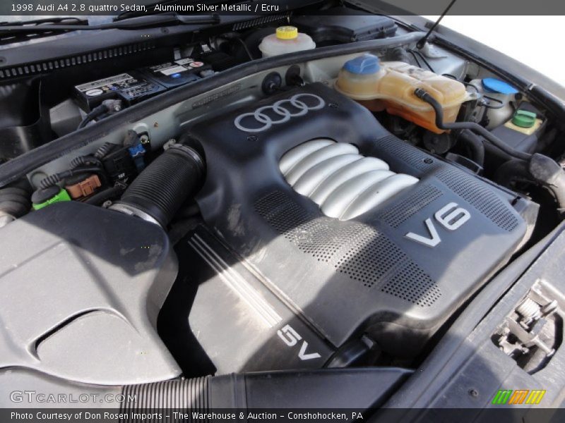 Aluminum Silver Metallic / Ecru 1998 Audi A4 2.8 quattro Sedan