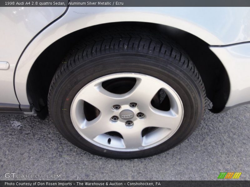 Aluminum Silver Metallic / Ecru 1998 Audi A4 2.8 quattro Sedan