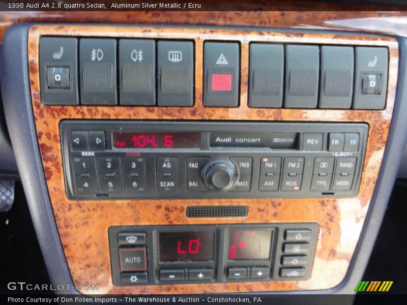 Aluminum Silver Metallic / Ecru 1998 Audi A4 2.8 quattro Sedan
