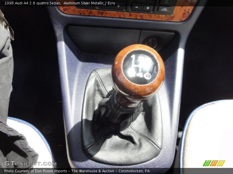 Aluminum Silver Metallic / Ecru 1998 Audi A4 2.8 quattro Sedan
