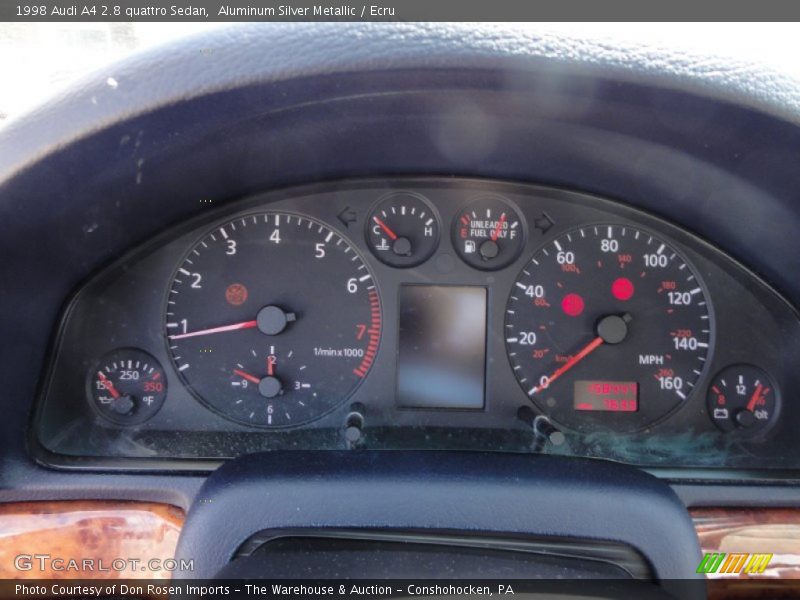 Aluminum Silver Metallic / Ecru 1998 Audi A4 2.8 quattro Sedan