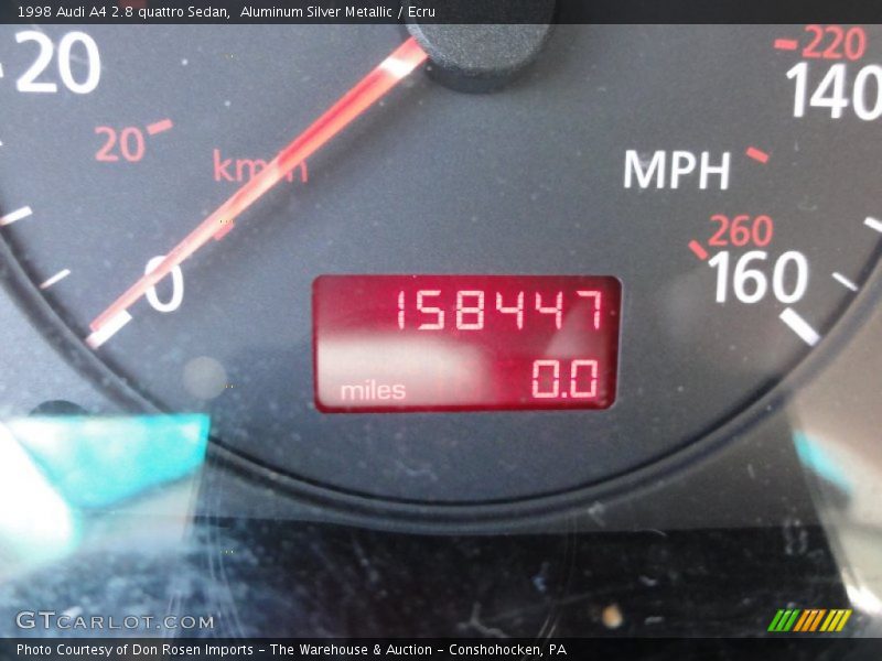 Aluminum Silver Metallic / Ecru 1998 Audi A4 2.8 quattro Sedan