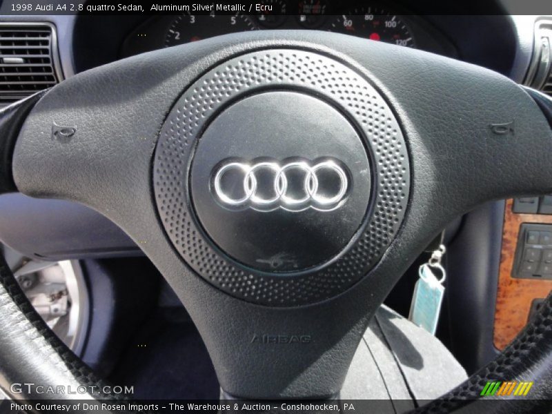 Aluminum Silver Metallic / Ecru 1998 Audi A4 2.8 quattro Sedan