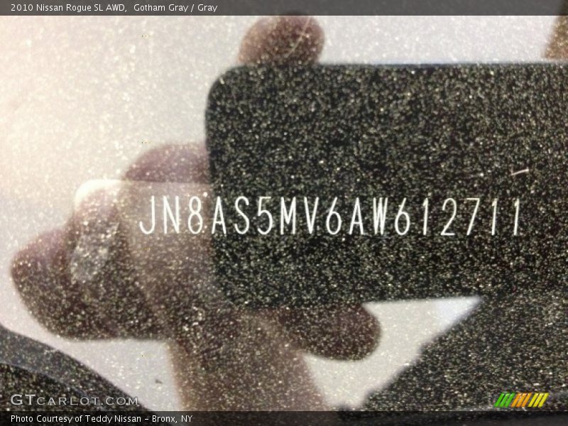 Gotham Gray / Gray 2010 Nissan Rogue SL AWD