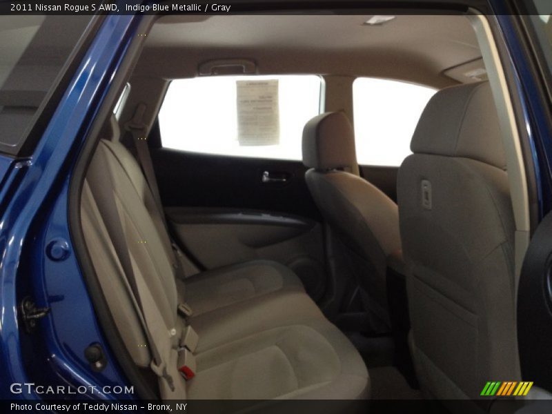 Indigo Blue Metallic / Gray 2011 Nissan Rogue S AWD