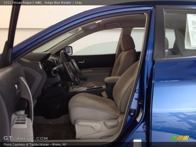 Indigo Blue Metallic / Gray 2011 Nissan Rogue S AWD