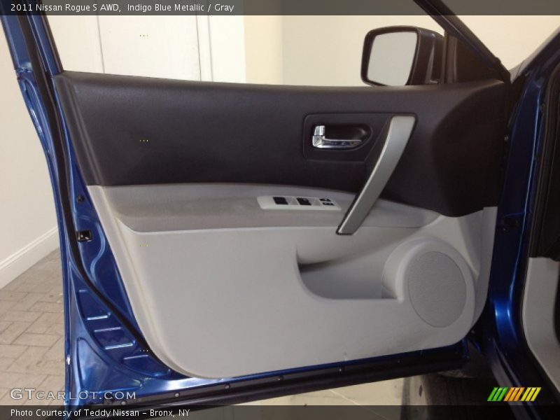 Indigo Blue Metallic / Gray 2011 Nissan Rogue S AWD