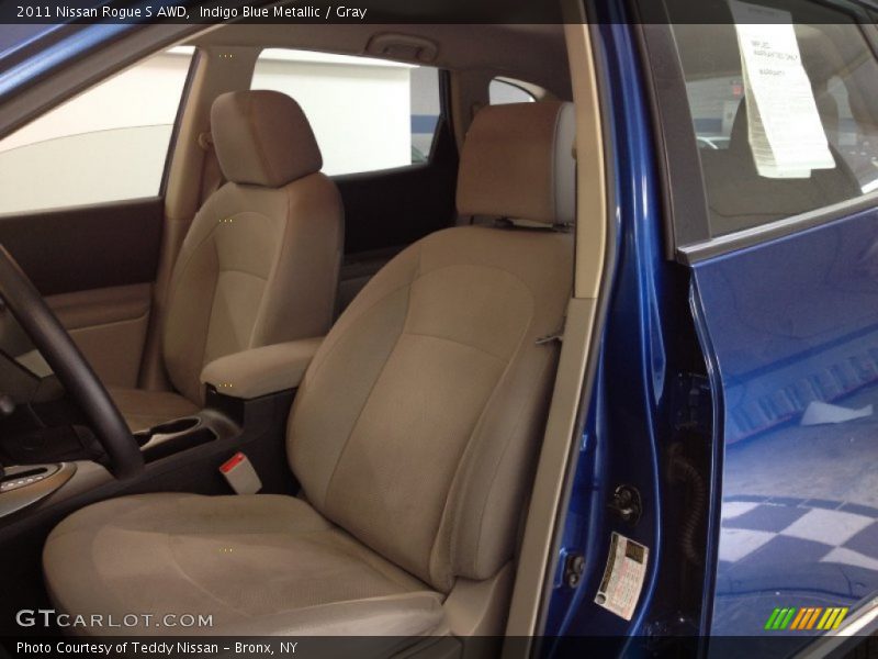 Indigo Blue Metallic / Gray 2011 Nissan Rogue S AWD
