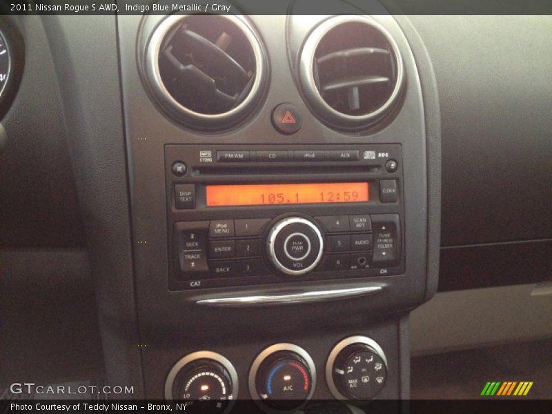Indigo Blue Metallic / Gray 2011 Nissan Rogue S AWD