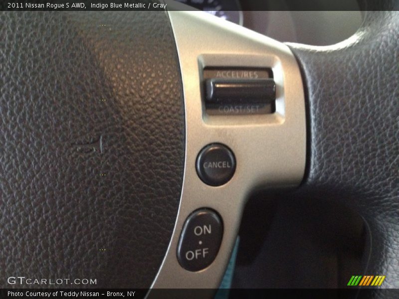 Indigo Blue Metallic / Gray 2011 Nissan Rogue S AWD