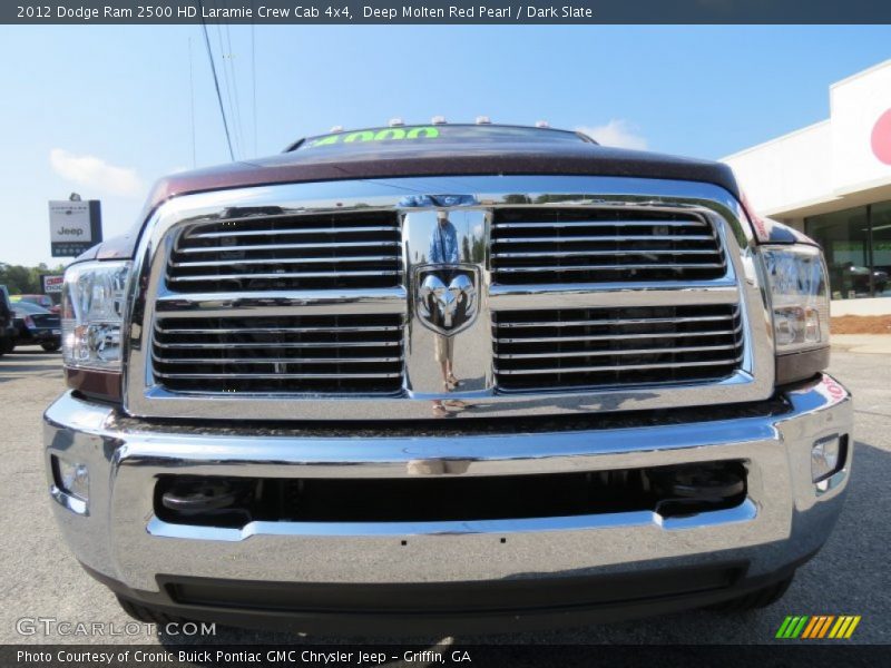 Deep Molten Red Pearl / Dark Slate 2012 Dodge Ram 2500 HD Laramie Crew Cab 4x4