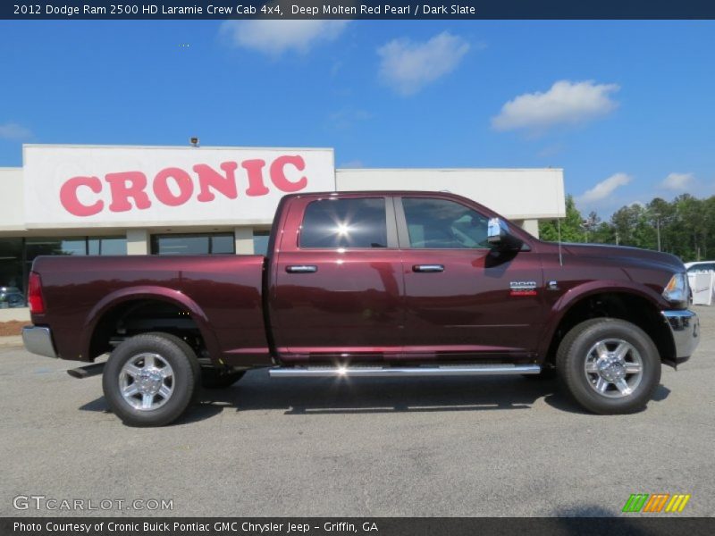 Deep Molten Red Pearl / Dark Slate 2012 Dodge Ram 2500 HD Laramie Crew Cab 4x4