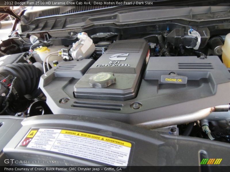 Deep Molten Red Pearl / Dark Slate 2012 Dodge Ram 2500 HD Laramie Crew Cab 4x4