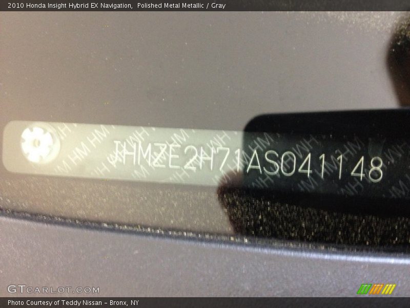 Polished Metal Metallic / Gray 2010 Honda Insight Hybrid EX Navigation