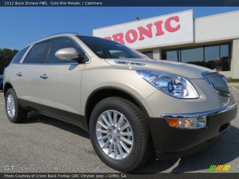 Gold Mist Metallic / Cashmere 2012 Buick Enclave FWD