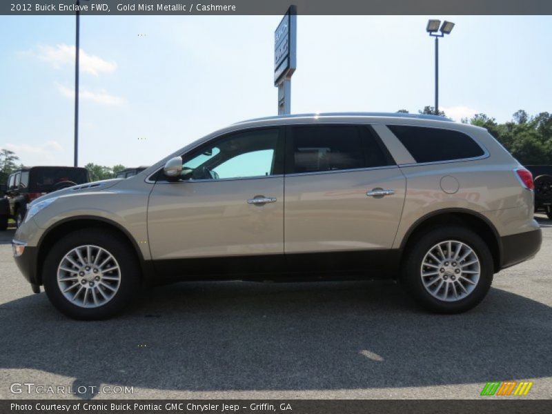 Gold Mist Metallic / Cashmere 2012 Buick Enclave FWD